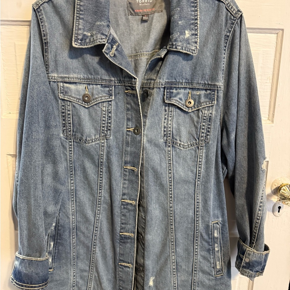 Torrid Blue Denim Jacket - Picture 3 of 9